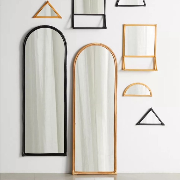 NWT Bohemia Rattan Triangle Accent Mirror - Picture 4 of 4